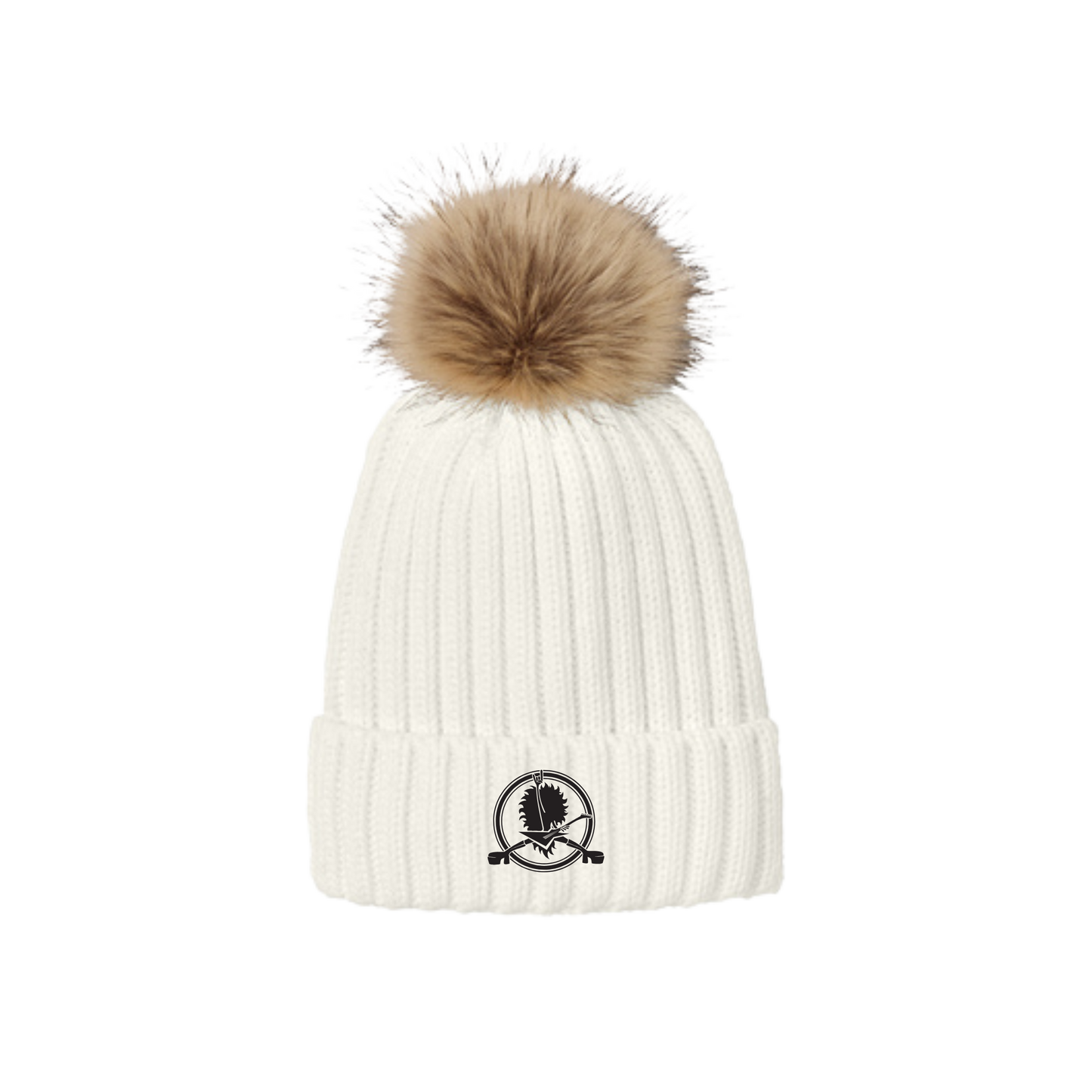 Ladies' Faux Fur Pom Beanie