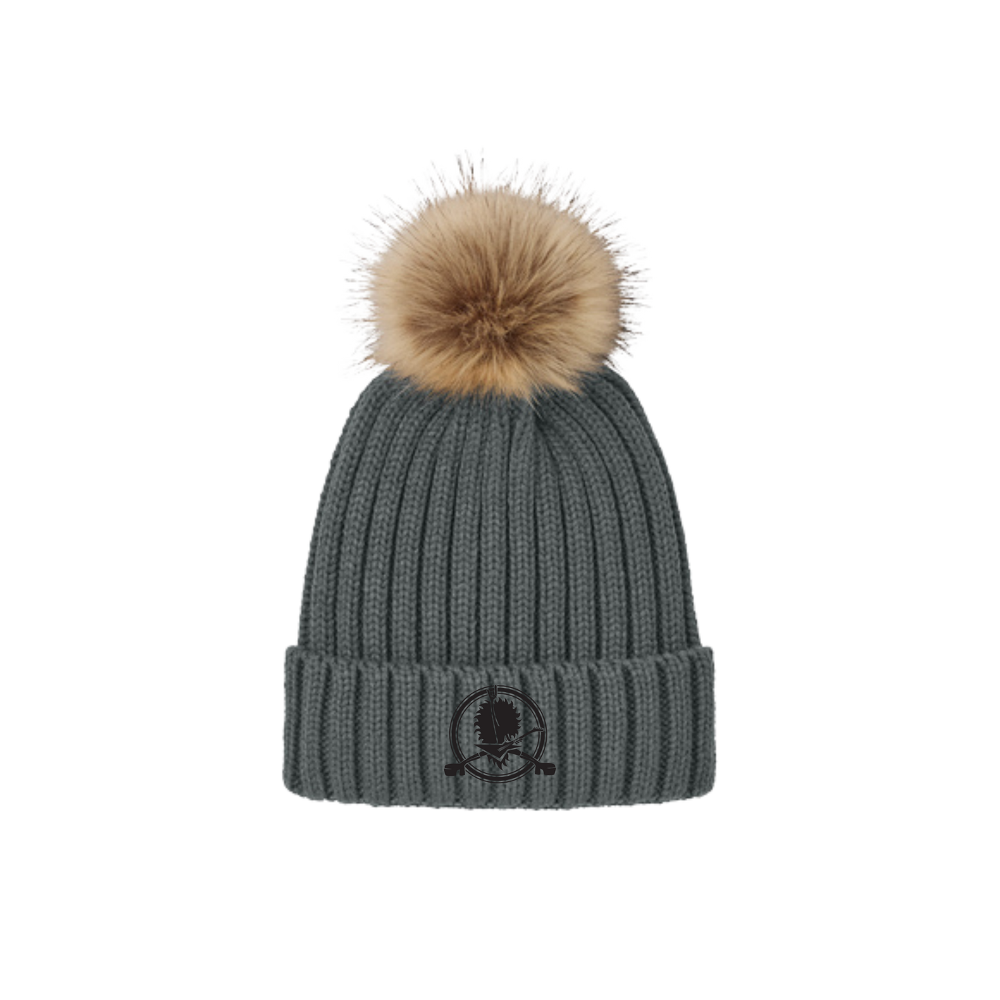 Ladies' Faux Fur Pom Beanie