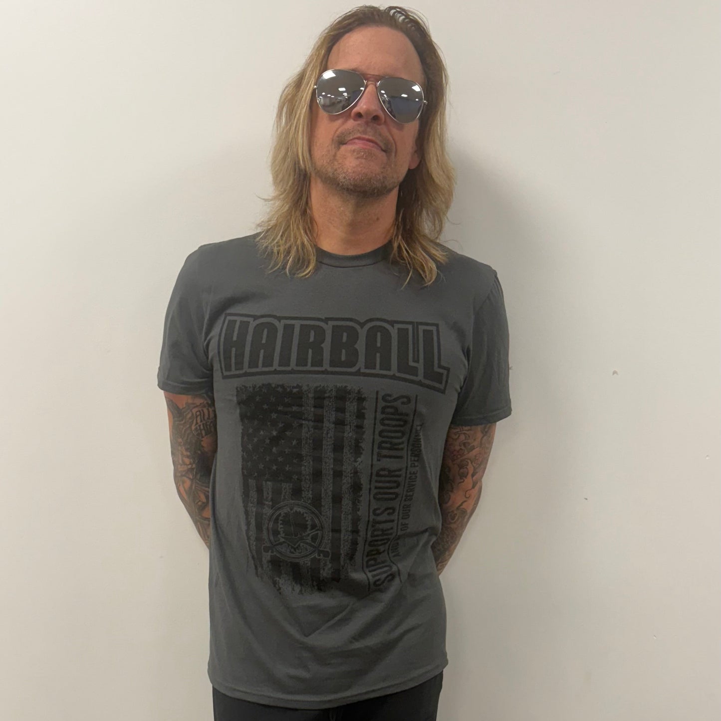 Hairball Military Tee